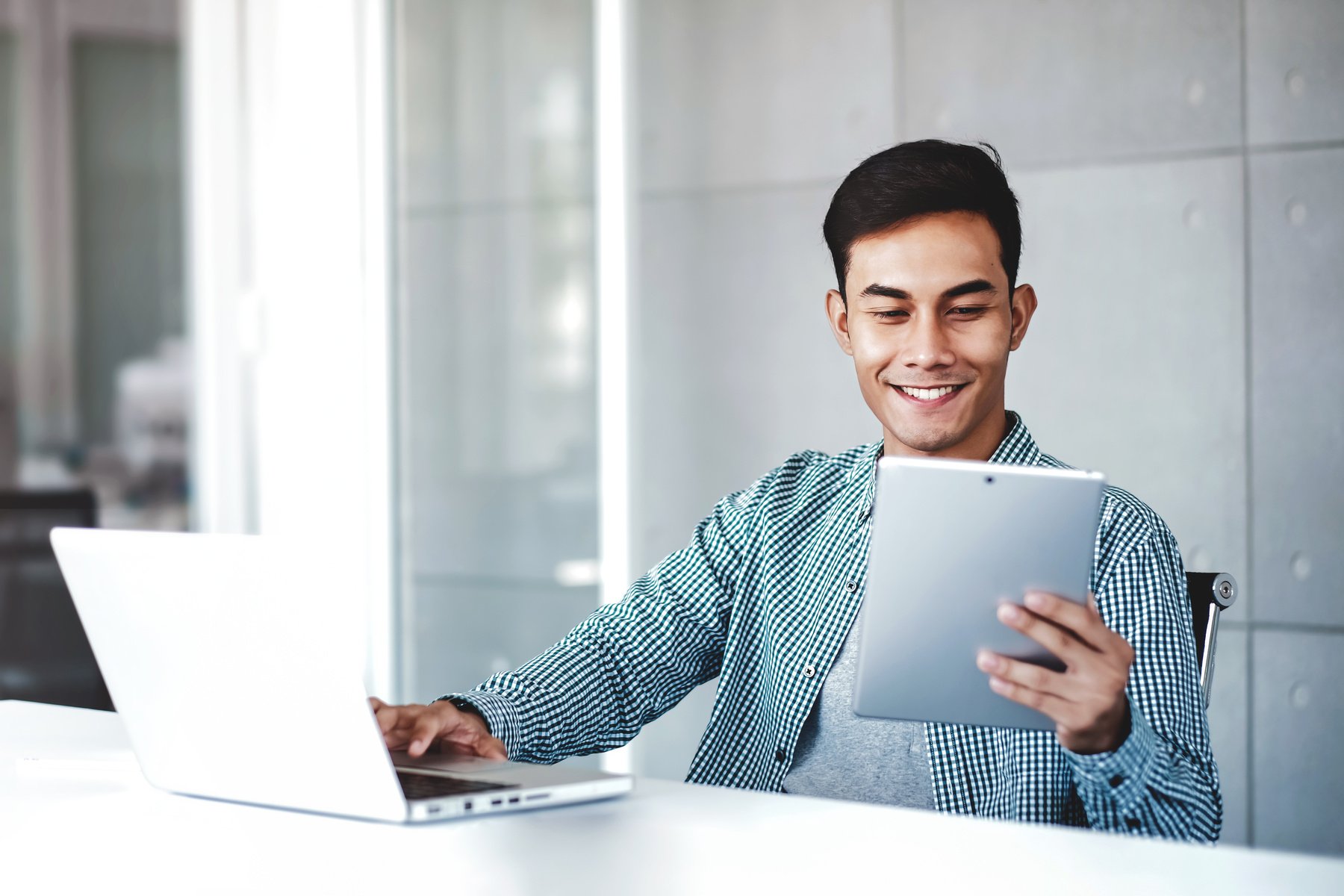 Man Working in an Office